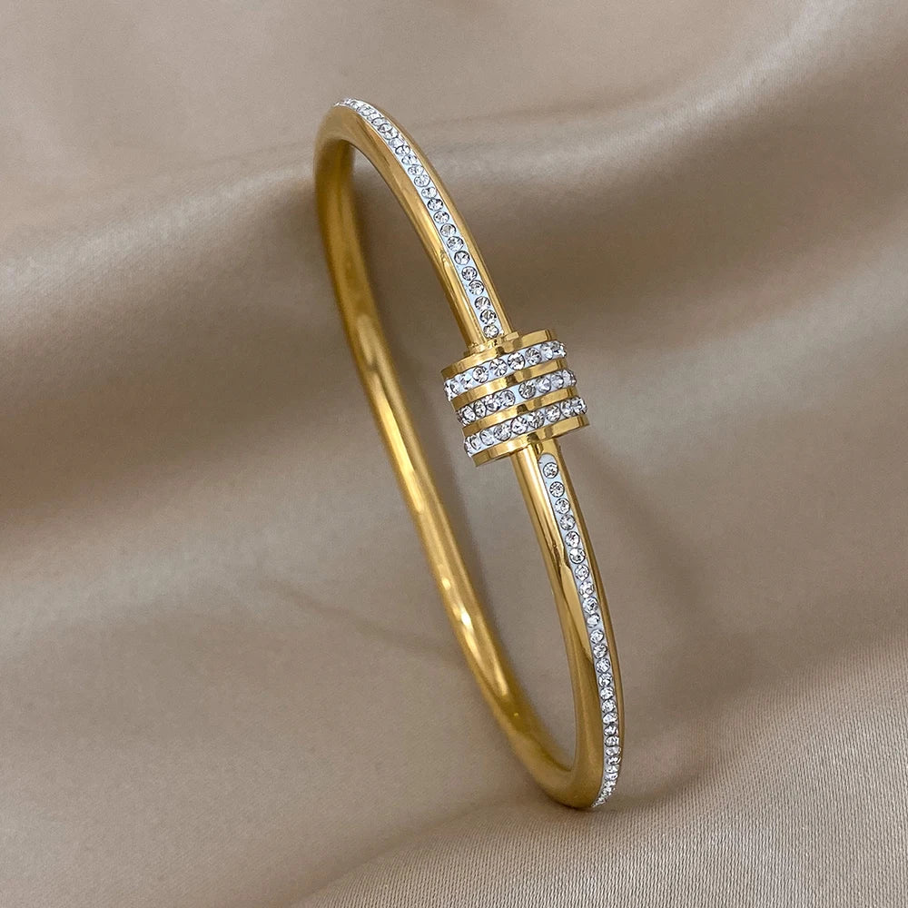 Gold Color Unique Design Bracelet