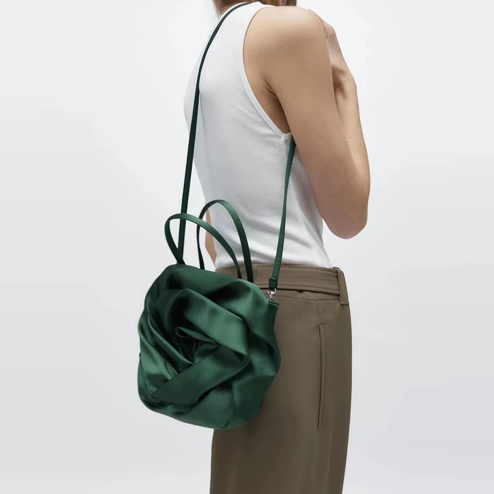 Rose  Silk Shoulder Bag