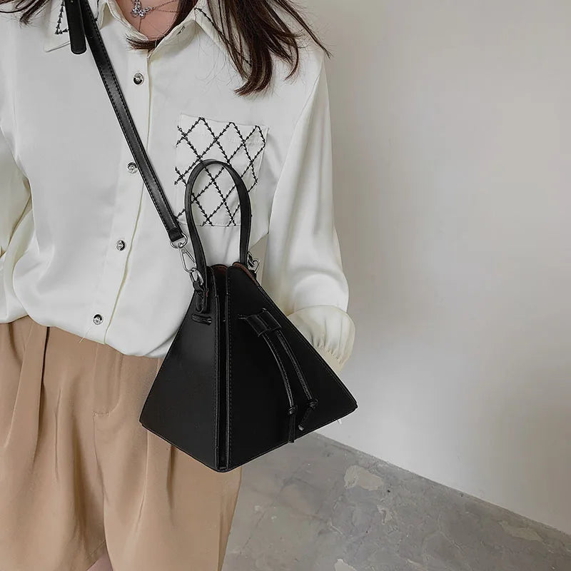 Leather Crossbody Triangle Bags