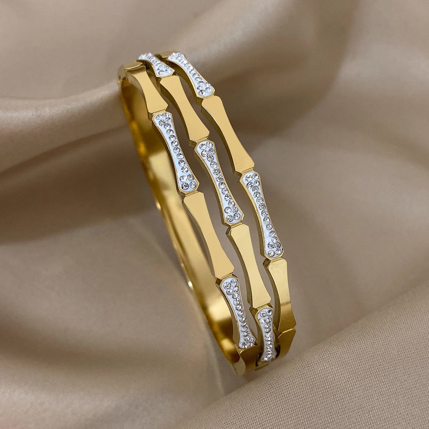 Gold Color Unique Design Bracelet