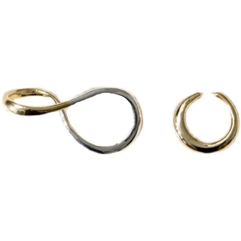 Trendy Silver Color Metal Geometric Rings